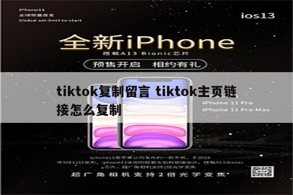 tiktok复制留言 tiktok主页链接怎么复制