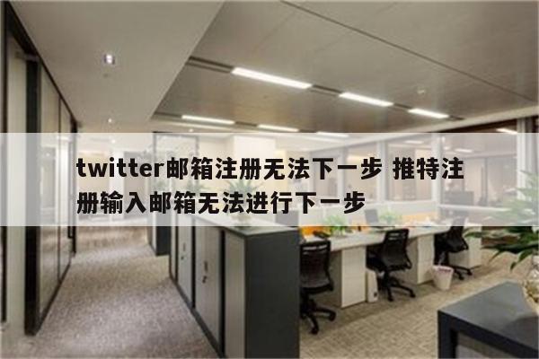 twitter邮箱注册无法下一步 推特注册输入邮箱无法进行下一步