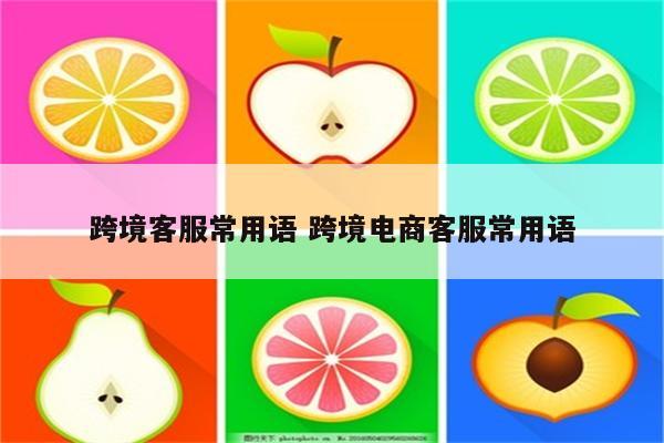 跨境客服常用语 跨境电商客服常用语