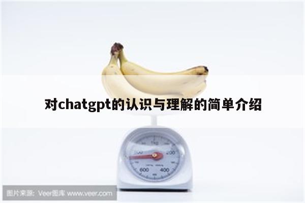 对chatgpt的认识与理解的简单介绍