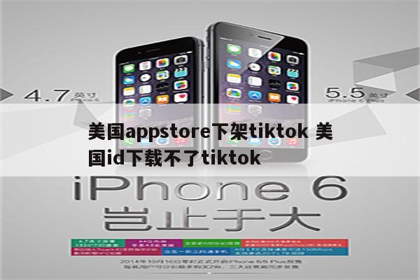 美国appstore下架tiktok 美国id下载不了tiktok