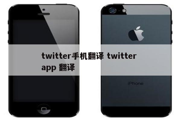 twitter手机翻译 twitter app 翻译