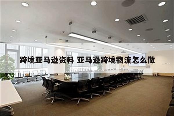 跨境亚马逊资料 亚马逊跨境物流怎么做