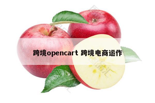 跨境opencart 跨境电商运作