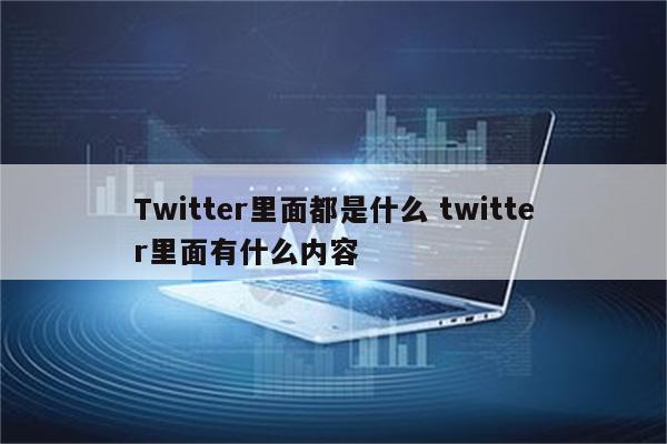 Twitter里面都是什么 twitter里面有什么内容
