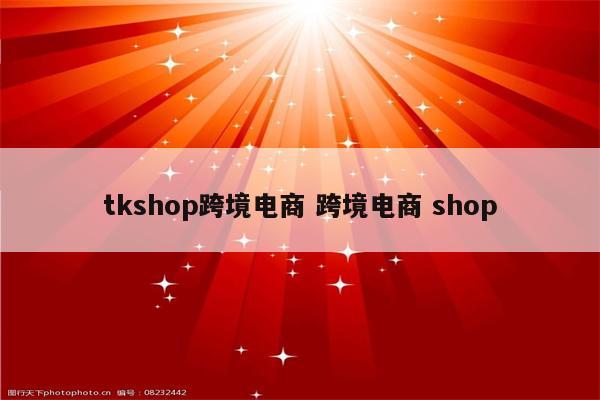 tkshop跨境电商 跨境电商 shop