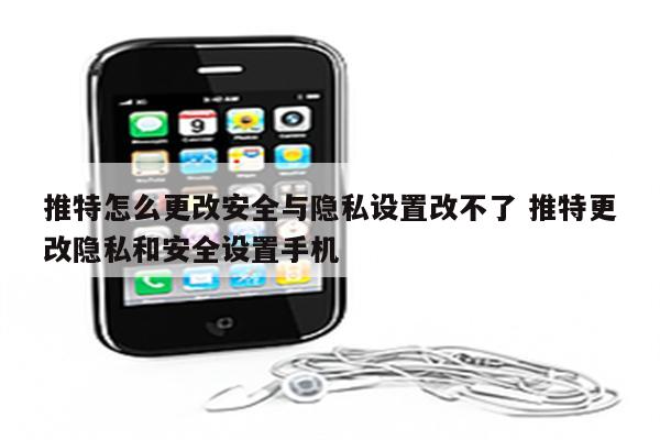 推特怎么更改安全与隐私设置改不了 推特更改隐私和安全设置手机