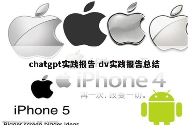 chatgpt实践报告 dv实践报告总结