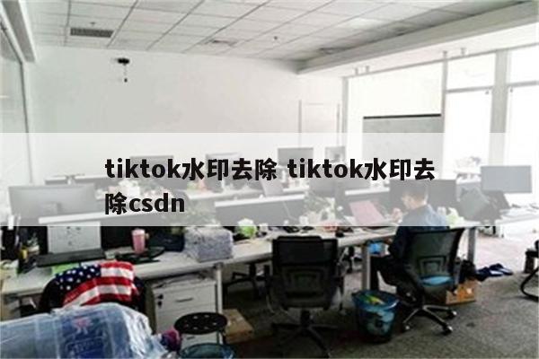 tiktok水印去除 tiktok水印去除csdn