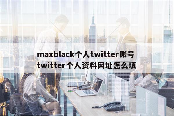 maxblack个人twitter账号 twitter个人资料网址怎么填