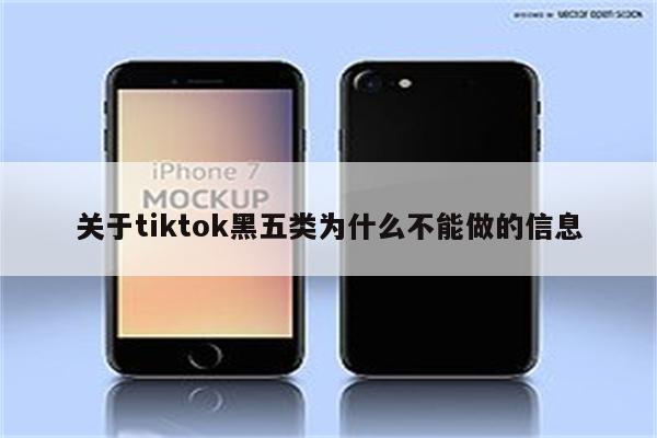 关于tiktok黑五类为什么不能做的信息