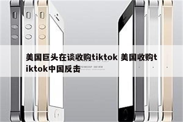 美国巨头在谈收购tiktok 美国收购tiktok中国反击