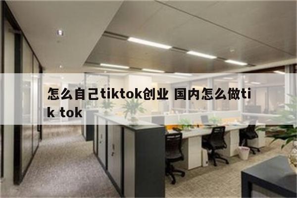 怎么自己tiktok创业 国内怎么做tik tok