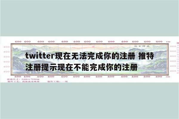 twitter现在无法完成你的注册 推特注册提示现在不能完成你的注册