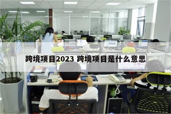 跨境项目2023 跨境项目是什么意思