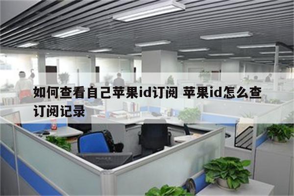 如何查看自己苹果id订阅 苹果id怎么查订阅记录