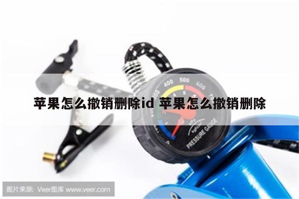 苹果怎么撤销删除id 苹果怎么撤销删除