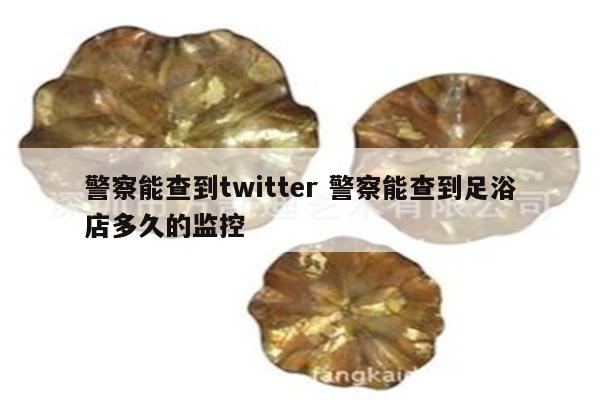 警察能查到twitter 警察能查到足浴店多久的监控