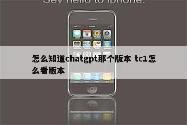 怎么知道chatgpt那个版本 tc1怎么看版本