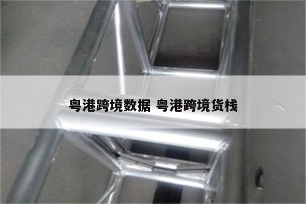 粤港跨境数据 粤港跨境货栈
