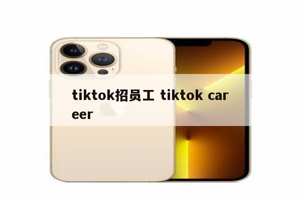 tiktok招员工 tiktok career