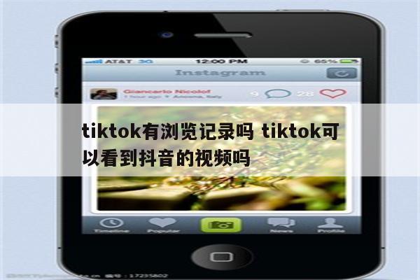 tiktok有浏览记录吗 tiktok可以看到抖音的视频吗
