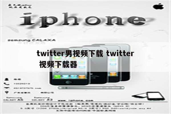 twitter男视频下载 twitter 视频下载器
