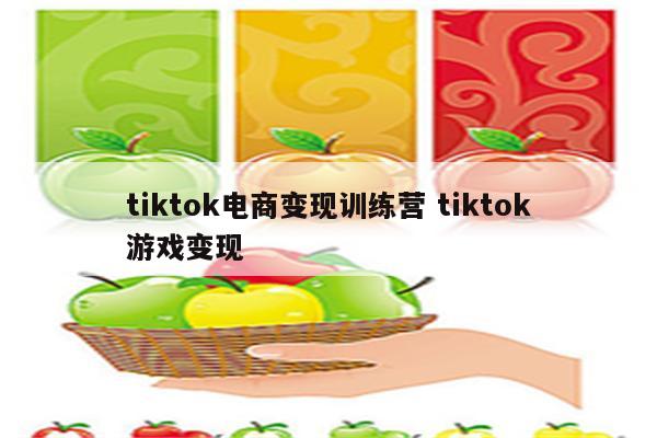 tiktok电商变现训练营 tiktok游戏变现