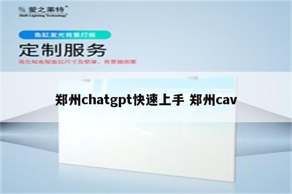 郑州chatgpt快速上手 郑州cav