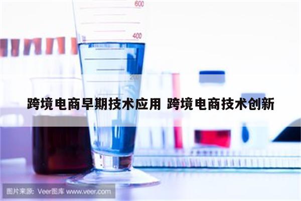 跨境电商早期技术应用 跨境电商技术创新