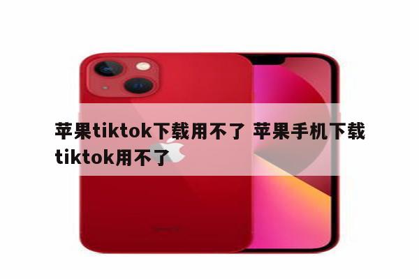 苹果tiktok下载用不了 苹果手机下载tiktok用不了