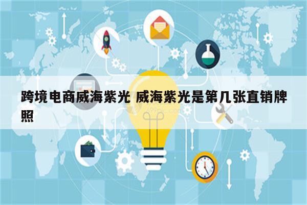 跨境电商威海紫光 威海紫光是第几张直销牌照