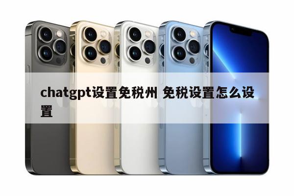 chatgpt设置免税州 免税设置怎么设置