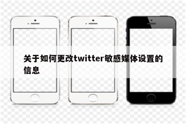 关于如何更改twitter敏感媒体设置的信息