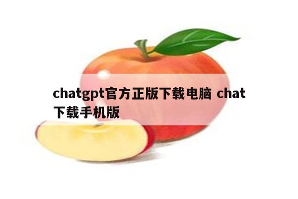 chatgpt官方正版下载电脑 chat下载手机版