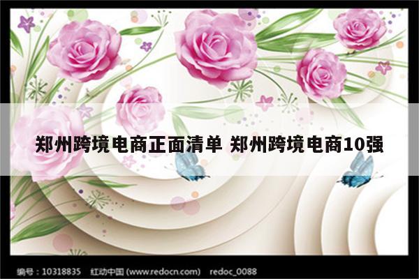 郑州跨境电商正面清单 郑州跨境电商10强