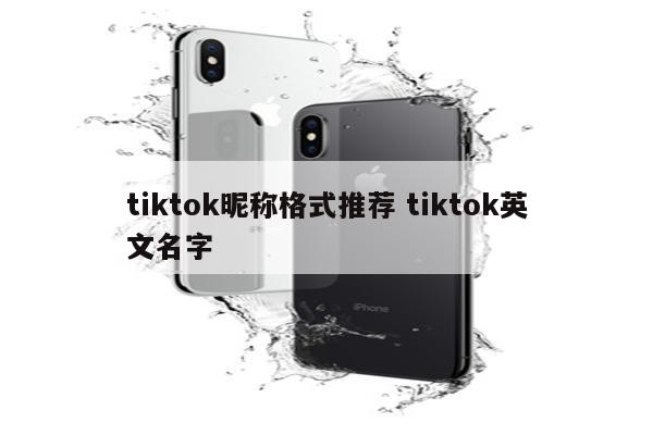 tiktok昵称格式推荐 tiktok英文名字