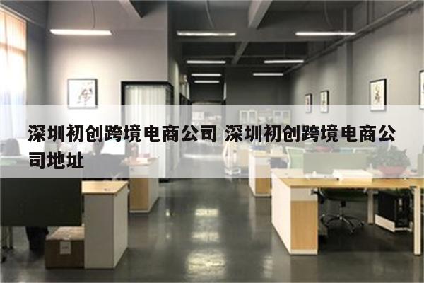 深圳初创跨境电商公司 深圳初创跨境电商公司地址