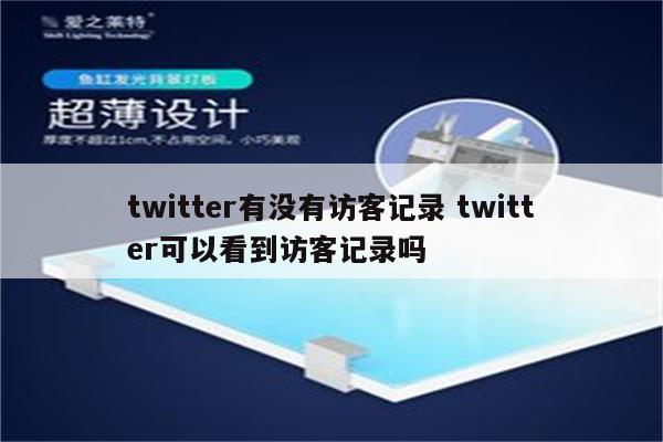 twitter有没有访客记录 twitter可以看到访客记录吗
