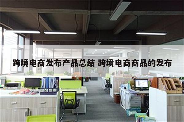 跨境电商发布产品总结 跨境电商商品的发布