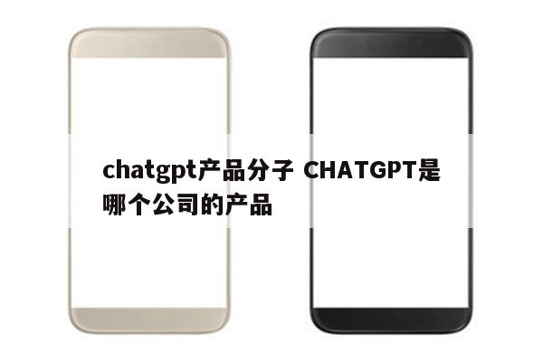 chatgpt产品分子 CHATGPT是哪个公司的产品