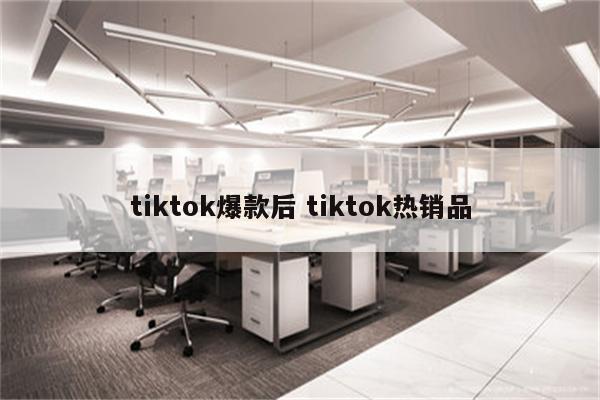 tiktok爆款后 tiktok热销品