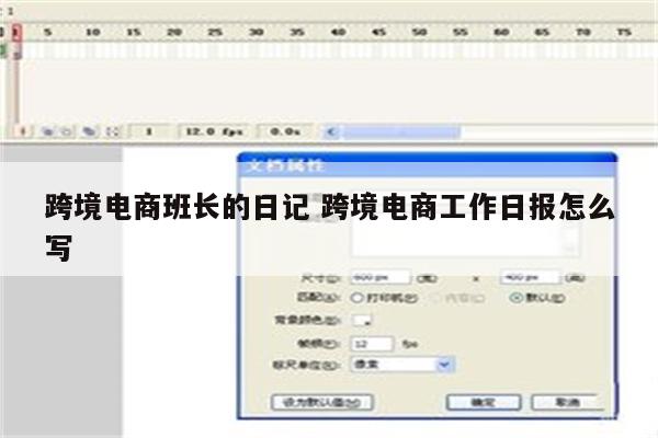 跨境电商班长的日记 跨境电商工作日报怎么写