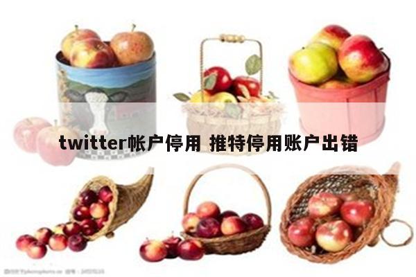 twitter帐户停用 推特停用账户出错