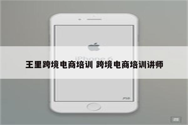 王里跨境电商培训 跨境电商培训讲师