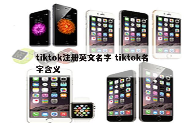 tiktok注册英文名字 tiktok名字含义