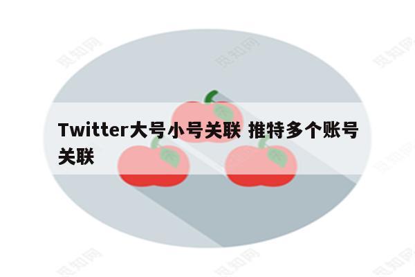 Twitter大号小号关联 推特多个账号关联
