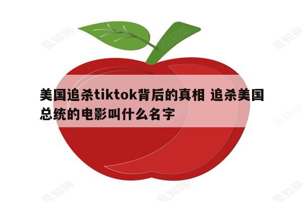 美国追杀tiktok背后的真相 追杀美国总统的电影叫什么名字