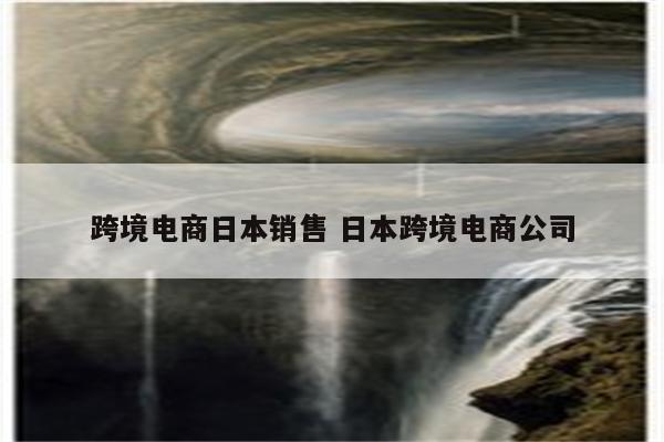 跨境电商日本销售 日本跨境电商公司