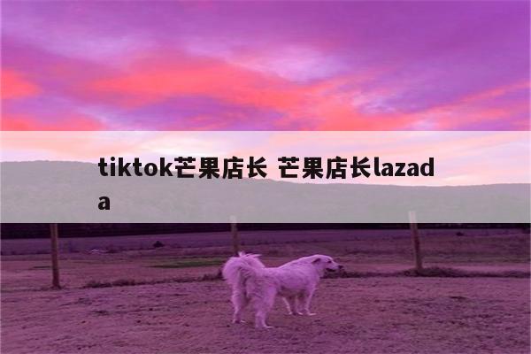 tiktok芒果店长 芒果店长lazada